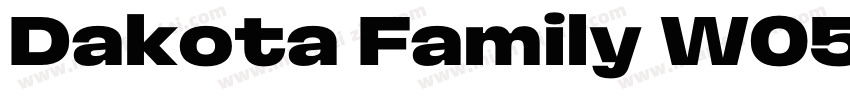 Dakota Family W05 Bl字体转换